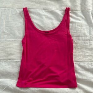 Pink shein tank top